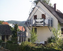 Fassade mit Balkon